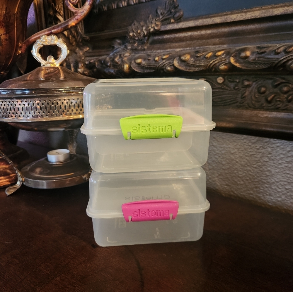 🆕️2x Sistema Sandwhich/Lunch Containers